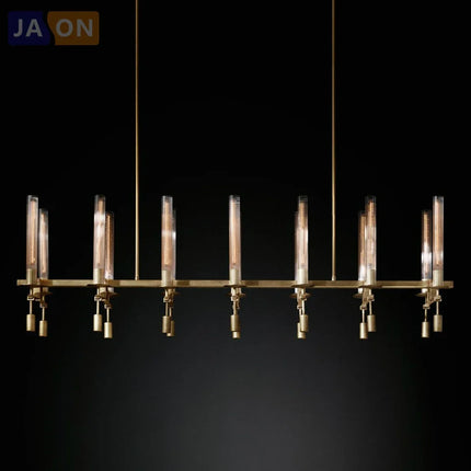 Suspension vintage en fer et verre à design personnalisé — LZ4X9Q