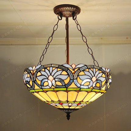 Lustre style Tiffany antique pour éclairage intérieur et extérieur — LZ4G7M9
