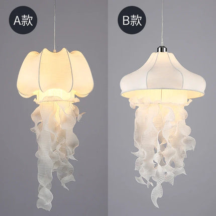 Suspension décorative en soie forme méduse style nordique — LZ4X9J