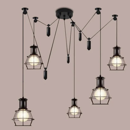 Lustre suspension réglable style vintage rétro nordique moderne — LZ4P9XQ