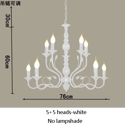 Lustre suspension vintage en fer noir style industriel — LZ4P9X