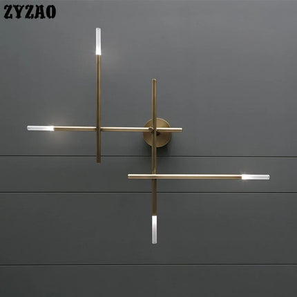 Applique murale en cuivre au design minimaliste pour intérieur élégant — LZ4X9P2