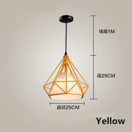 Suspension cage à oiseaux en métal noir avec éclairage LED — LZ4X9P