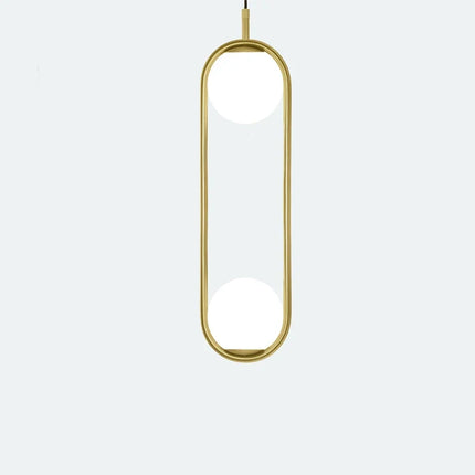 Suspension industrielle vintage avec globe en verre — LZ4X7Q2N
