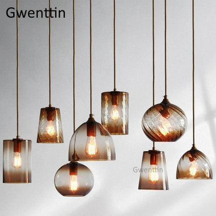 Suspension moderne en verre teinté pour intérieur — LZ4X9T