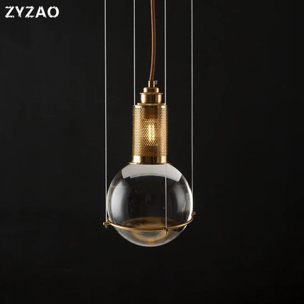 Suspension en verre cristal au design nordique pour cafés et restaurants — LZ4X9B2