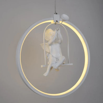 Suspension ronde LED acrylique moderne pour hôtel — LZ4X9QJ