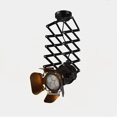 Plafonnier LED style rétro industriel pour espaces intérieurs et publics — LZ4X9T