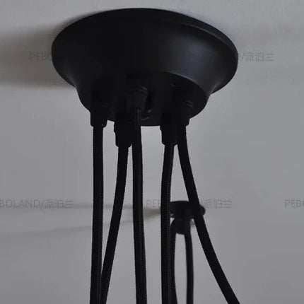 Lustre suspension réglable style rétro nordique vintage araignée — LZ4X9Q