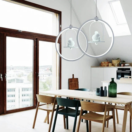 Suspension ronde LED acrylique moderne pour hôtel — LZ4X9QJ