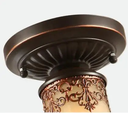 Plafonnier vintage en verre LED pour salon — LZ4X9P2