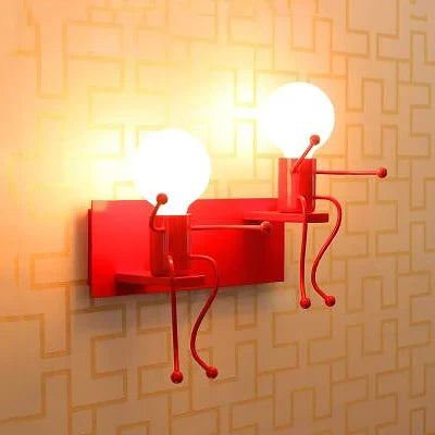 Applique murale LED en fer avec motif poupée nordique pour enfants — LZ4X9T2