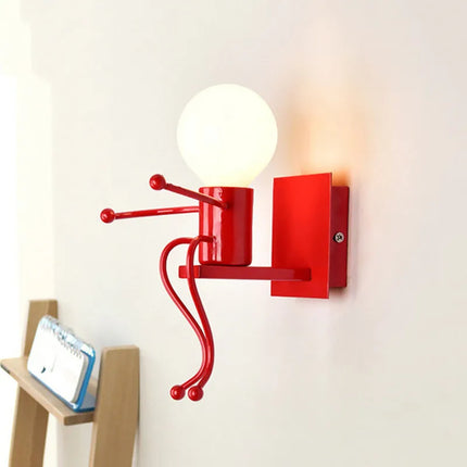 Applique murale LED en fer avec motif poupée nordique pour enfants — LZ4X9T2