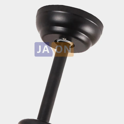 Plafonnier industriel en fer et bois avec éclairage LED intégré — LZ4X9P2