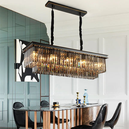 Lustre moderne en cristal pour éclairage élégant et raffiné — LZ4X9B