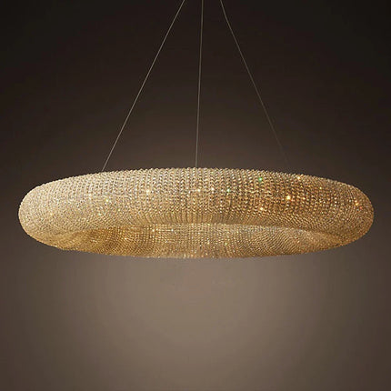 Suspension vintage en cristal avec éclairage LED élégant — LZ4X9P