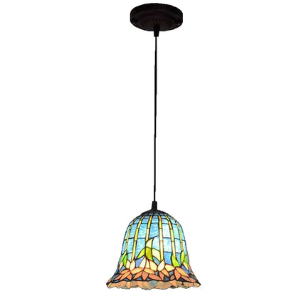 Lustre suspension style antique européen nénuphar Tiffany pour bar et restaurant — LZ4X9P2
