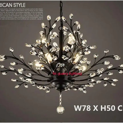 Lustre en cristal rétro pour boutique créative et originale — LZ4X9T