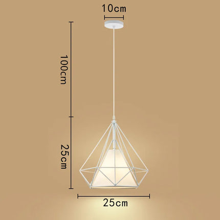 Suspension cage à oiseaux au design rétro minimaliste moderne — LZ4XJ9
