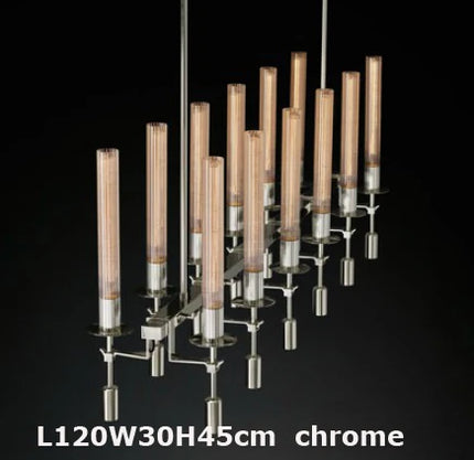 Suspension vintage en fer et verre à design personnalisé — LZ4X9Q