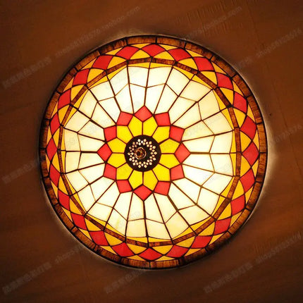 Plafonnier minimaliste en verre teinté style américain pour chambre d’enfant — LZ4XJ9