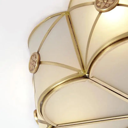 Plafonnier rond en cuivre pour intérieur élégant — LZ4X9T2