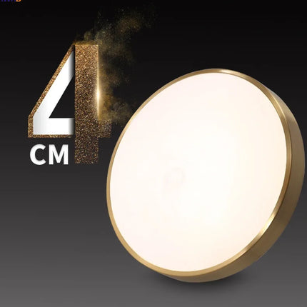 plafonnier moderne nordique en cuivre led acrylique iwhd