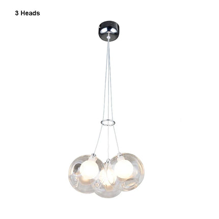 Suspension moderne à plusieurs têtes en boule de verre — LZ4X9P