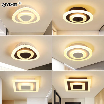 Plafonnier LED décoratif forme ronde et carrée pour maison — LZ4XJ9