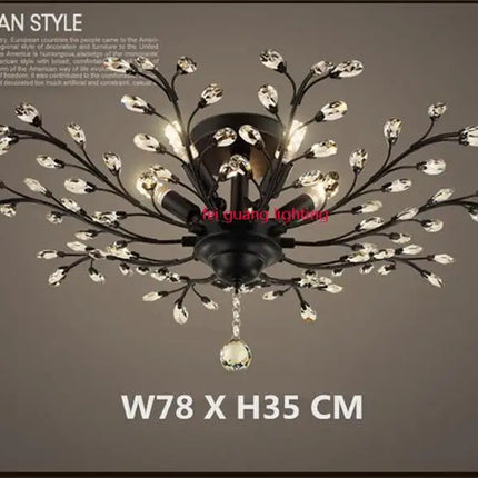 Lustre en cristal rétro pour boutique créative et originale — LZ4X9T