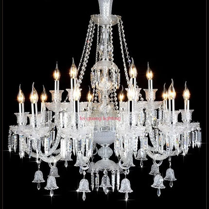 Lustre moderne en cristal avec éclairage LED élégant — LZ4X9T2
