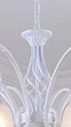 Lustre traditionnel avec abat-jour en verre et métal — LZ4X9T2