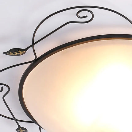 Plafonnier en verre au style industriel pour éclairage décoratif — LZ4X9M