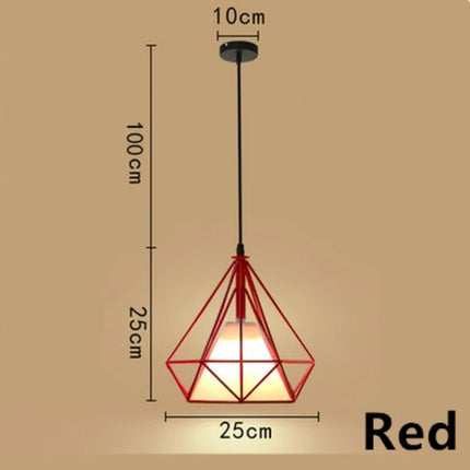 Suspension cage à oiseaux en métal noir avec éclairage LED — LZ4X9P