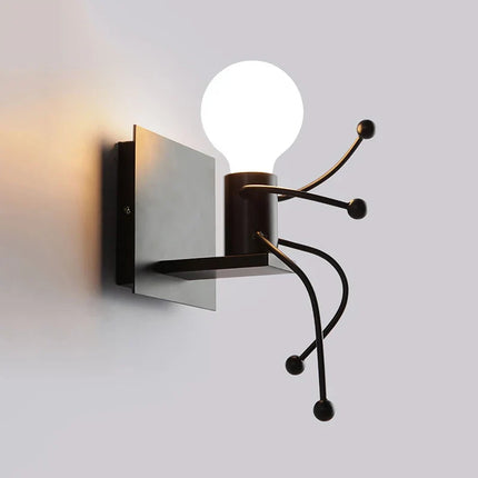 Applique murale LED en fer avec motif poupée nordique pour enfants — LZ4X9T2