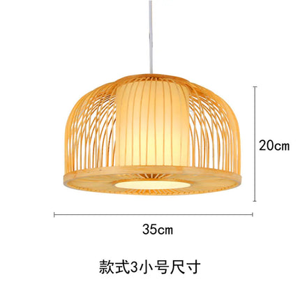 Suspension lumineuse en bois style chinois pour restaurant japonais — LZ4G7T9