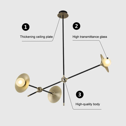 Lustre suspension nordique au design moderne pour intérieur — LZ4X9P