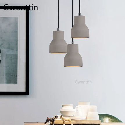 Suspension vintage en ciment style nordique industriel pour intérieur — LZ4X9M