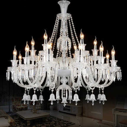 Lustre moderne en cristal avec éclairage LED élégant — LZ4X9T2