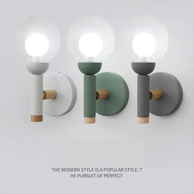lampe de chevet nordique en verre design créatif pour salon et hôtel