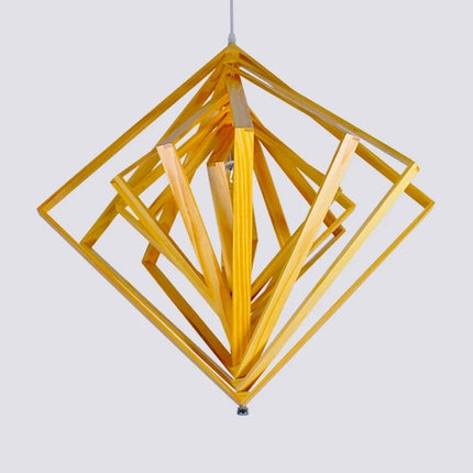 Suspension carrée rotative en bois pour intérieur — LZ4X9T2