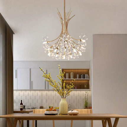 Suspension en cristal motif pissenlit pour ambiance moderne — LZ4D9XQ