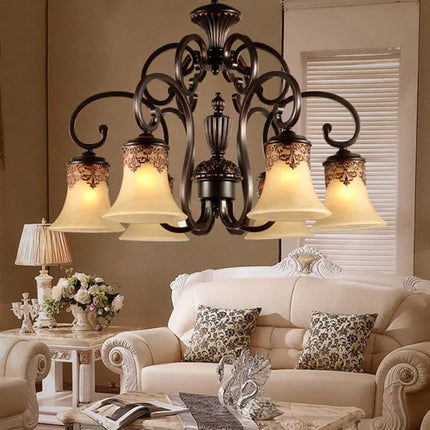 Lustre 6 bras style européen pour décoration élégante — LZ4X9P2Q