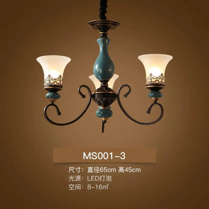Lustre LED en céramique au style rétro moderne et luxueux — LZ4T9X2