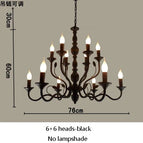 12 lumières A noir / Changeable / CHINE