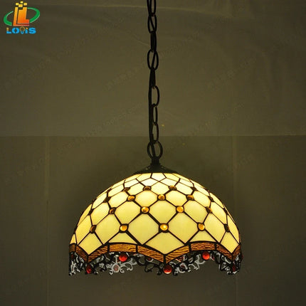 Suspension vintage élégante en perles de cristal motif dragon européen — LZ4X9T2