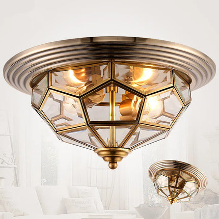 Plafonnier design en cuivre pour intérieur moderne élégant — LZ4X9J
