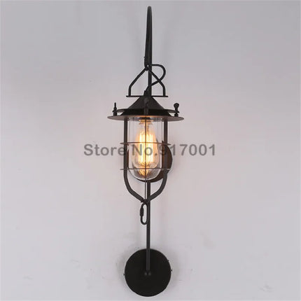 Applique murale industrielle en métal style rétro américain — LZ4F7Q2