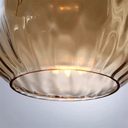 Suspension décorative en verre grain d'eau style nordique rétro — LZ4P9XQ