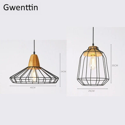 Suspension en bois avec éclairage LED pour plantes — LZ4XJ9